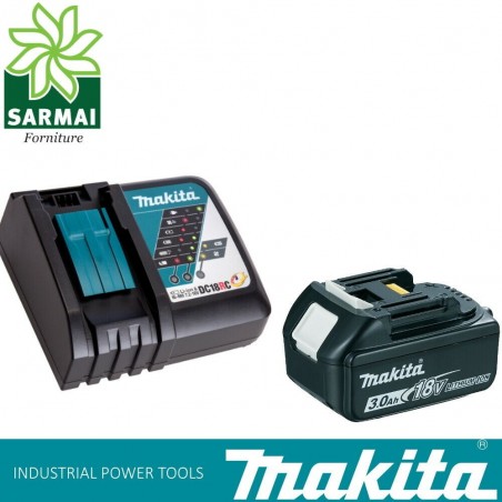 KIT ENERGY 191A24-4 MAKITA BATTERIA BL1830B 18 V 3,0 Ah + DC18RC CARICABATTERIE