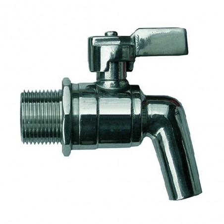 Rubinetto a sfera in acciaio inox maschio 3/4 contenitore fusto bidone olio vino