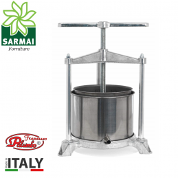 Torchietto Torchio Premitutto Spremitura in Alluminio e Acciaio Inox 5 L Palumbo