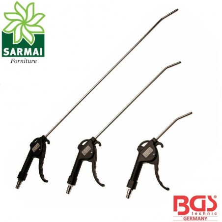 BGS 3294 Set 3 pistole soffiaggio aria compressa compressore canna 110 300 500