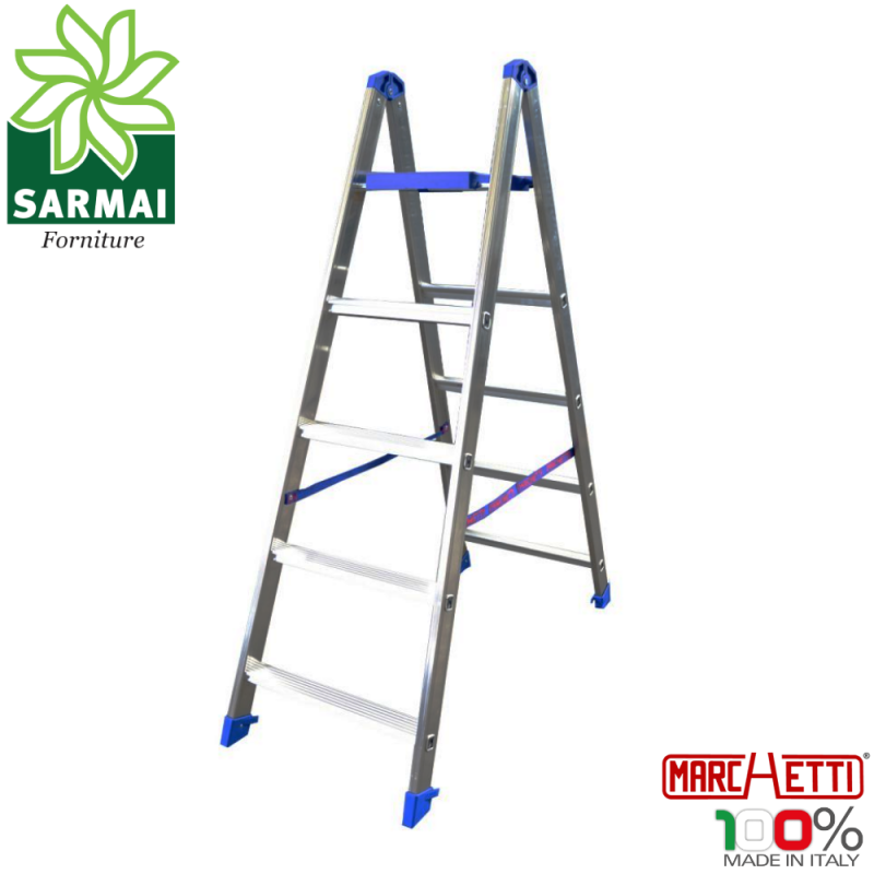 Marchetti PABLO scala scaletto alluminio doppia salita gradini con piano