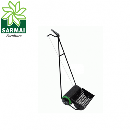 Rullo chiodato raccogli olive con cesto larghezza 35 cm raccolta olive a terra