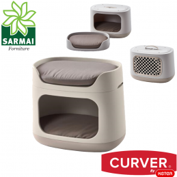 CURVER cuccia 3 in 1 divanetto divano letto lettino trasportino per cane gatto
