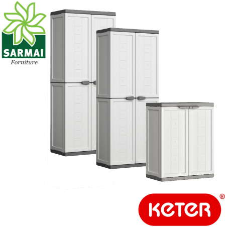 KETER JOLLY armadietto armadio alto basso portascope porta scope in resina