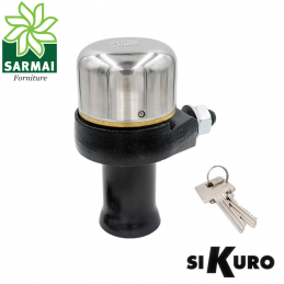LUCCHETTO A CAMPANA INOX PER SERRANDA SARACINESCA SIKURO + ACCESSORI
