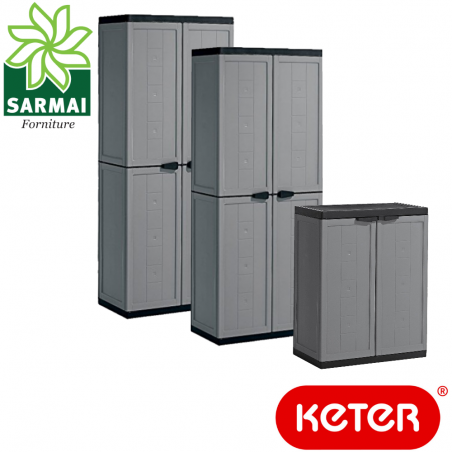 KETER JOLLY armadietto armadio alto basso portascope porta scope in resina