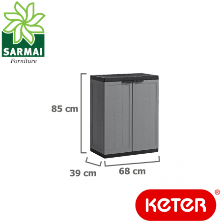 KETER JOLLY armadietto armadio alto basso portascope porta scope in resina