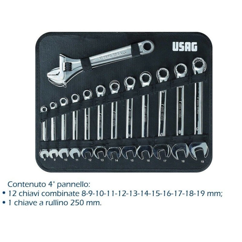 USAG 002 JMA set utensili valigia porta attrezzi assortimento manutenzione 181pz