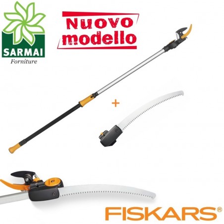 FISKARS UPX82 + SEGHETTO svettatoio troncarami NON TELESCOPICO fino a H 3,5 m