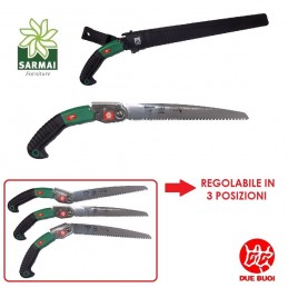 SEGHETTO DA POTATURA CON FODERO DUE BUOI KARATE' 3 POSIZIONI LAMA 27 CM USO PRO