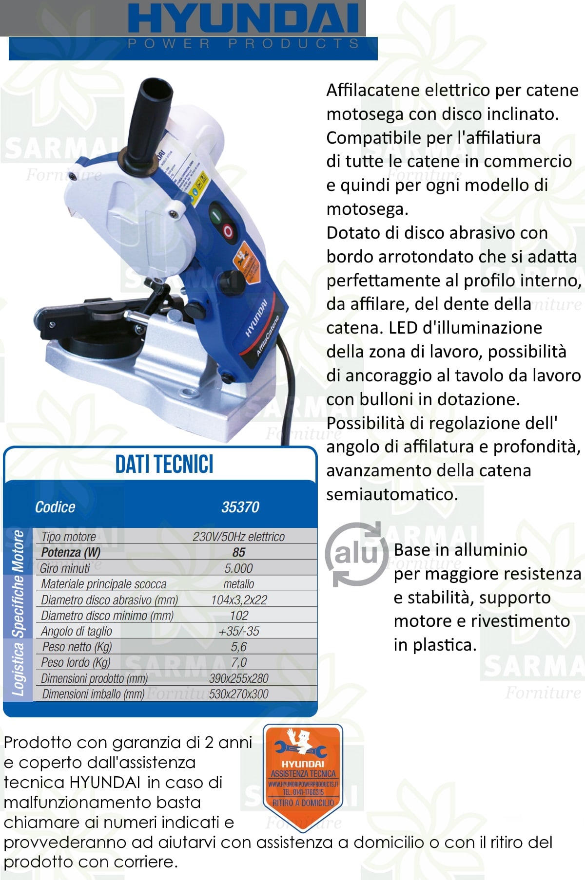 DESCRIZIONE AFFILACATENE