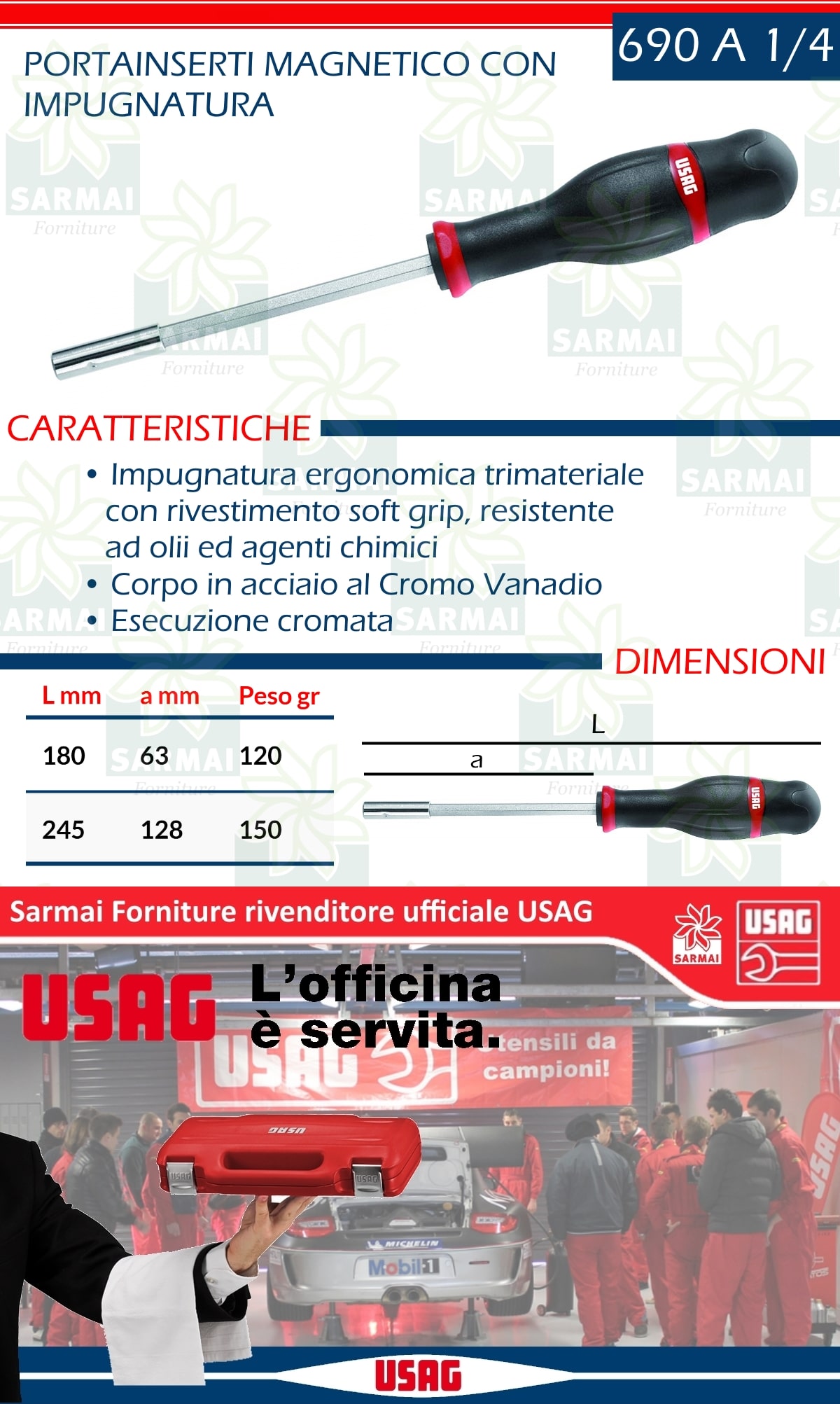DESCRIZIONE PORTAINSERTI MAGNETICO