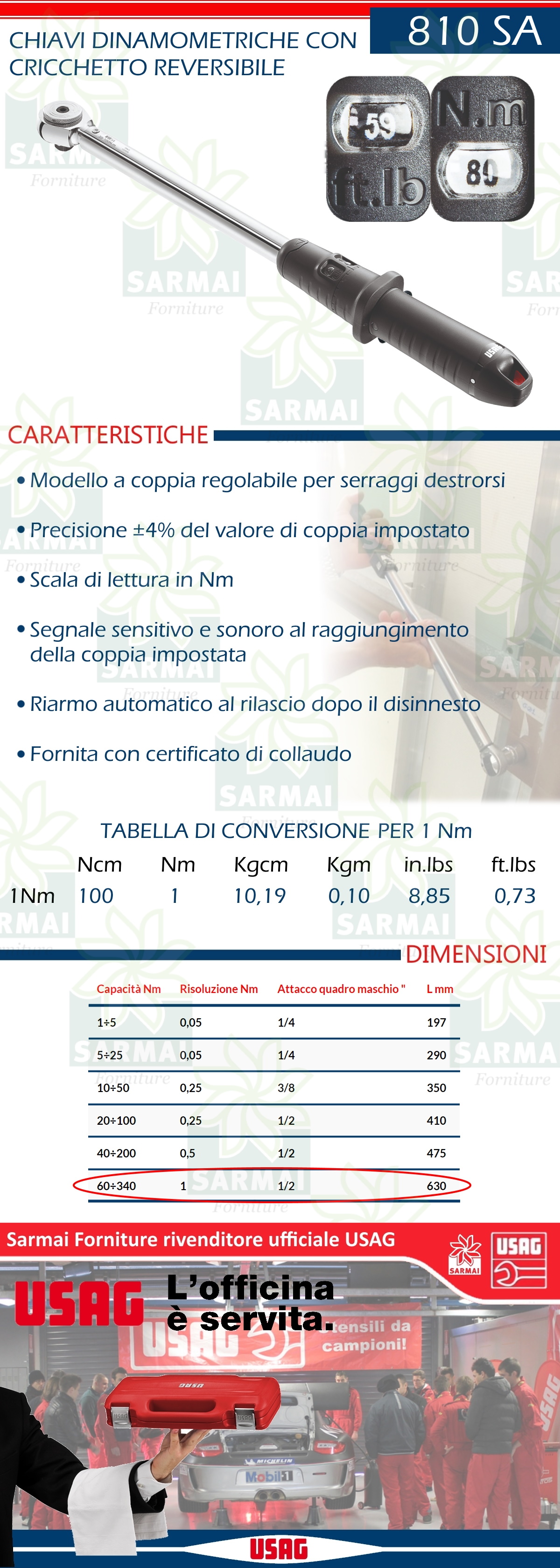 DESCRIZIONE CHIAVE DINAMOMETRICA