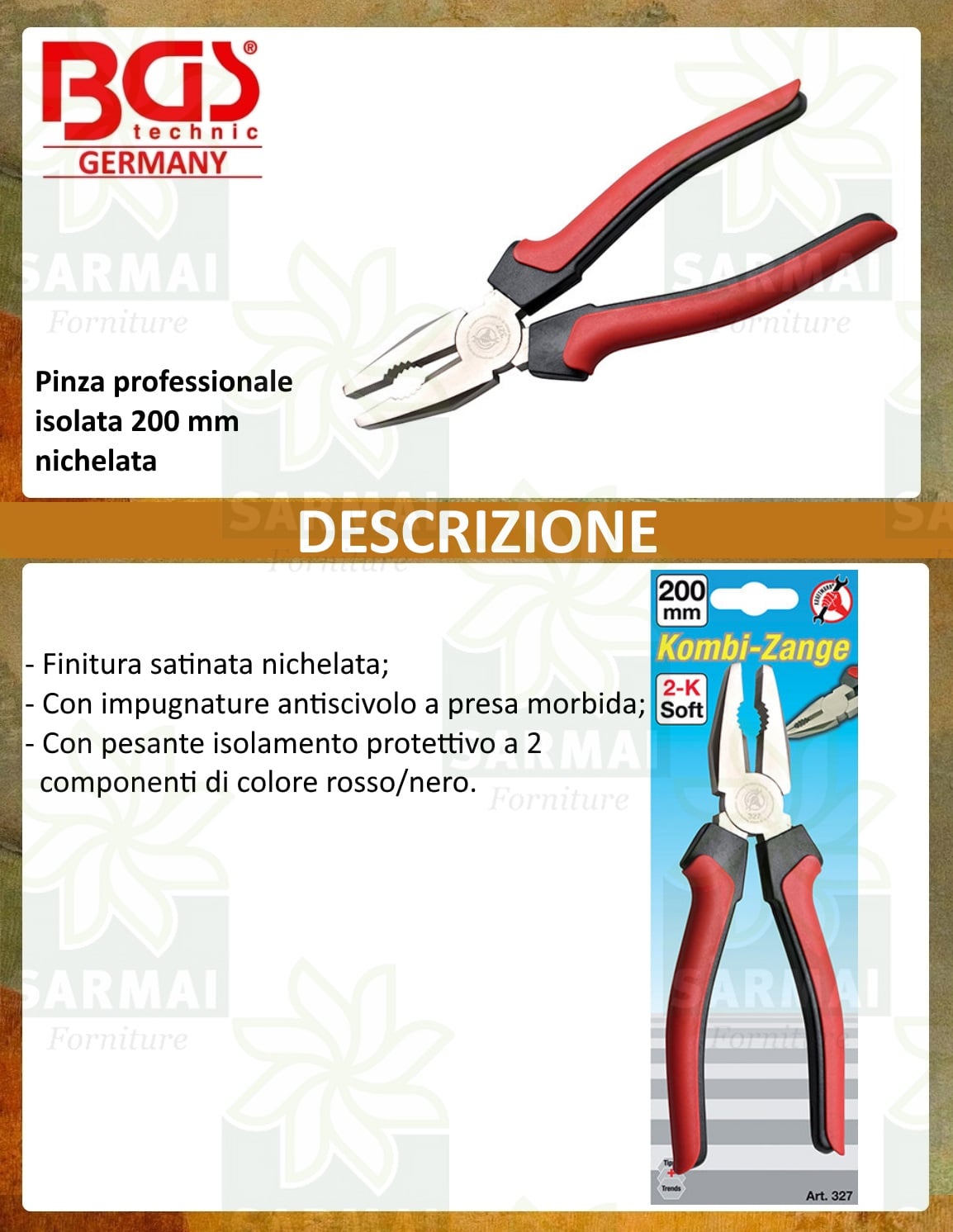 DESCRIZIONE PINZA