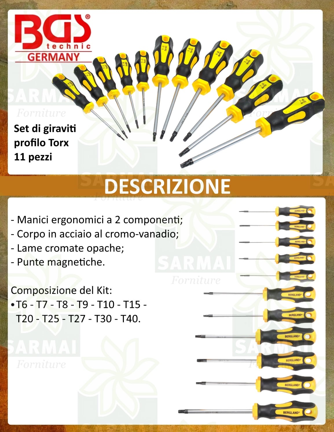 DESCRIZIONE SET GIRAVITI