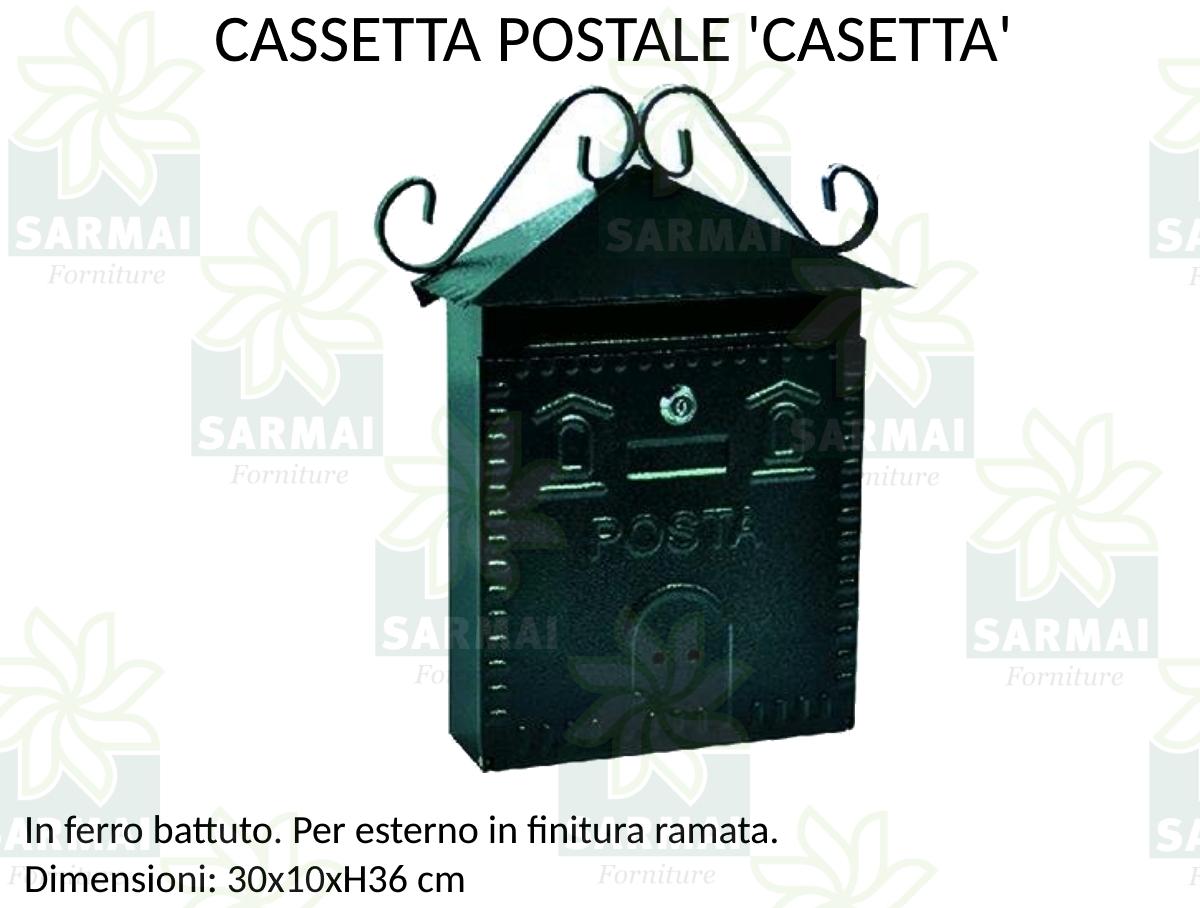 DESCRIZIONE POSTA CASETTA