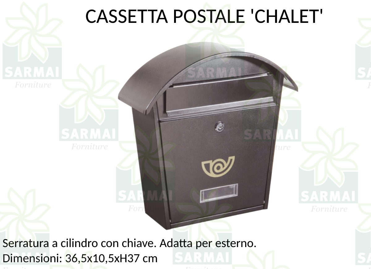 DESCRIZIONE CASSETTA CHALET>