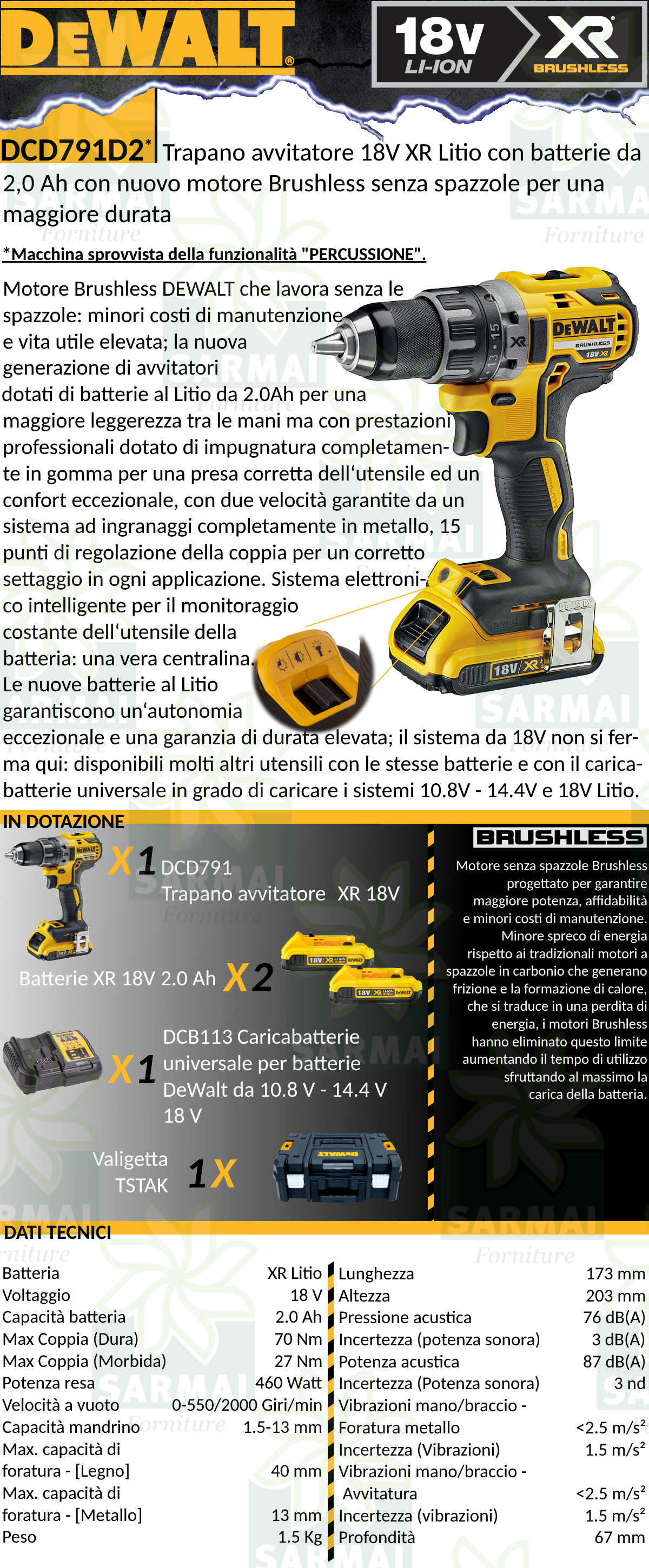 DESCRIZIONE TRAPANO DCD791D2