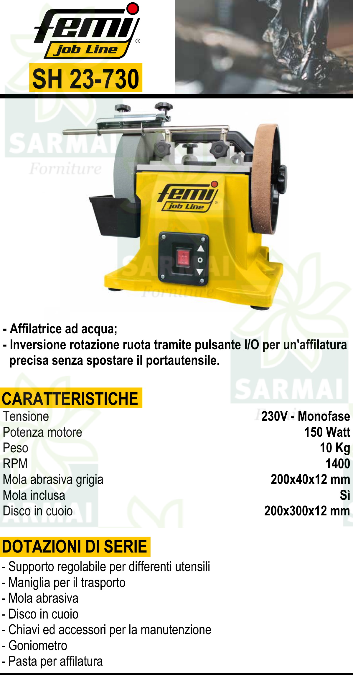 Kit di strumenti per affilare motoseghe mola abrasiva abrasiva con