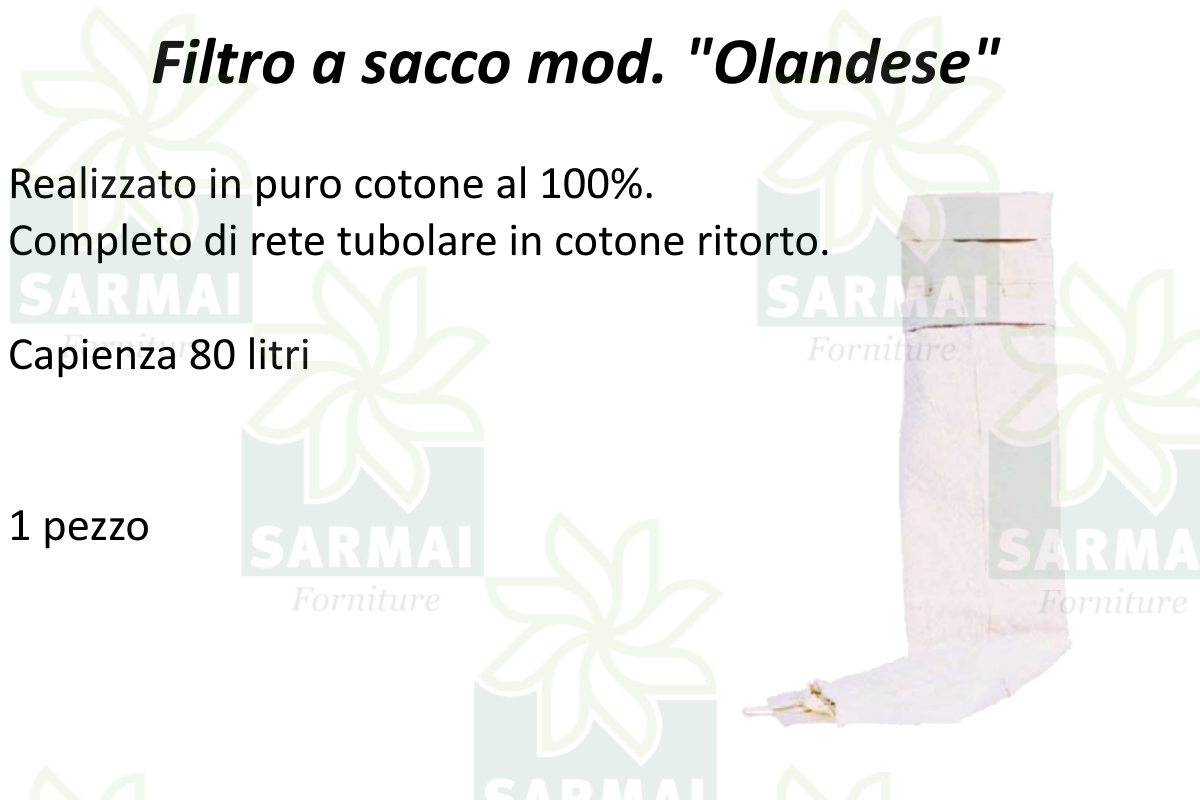 DESCRIZIONE FILTRO A SACCO