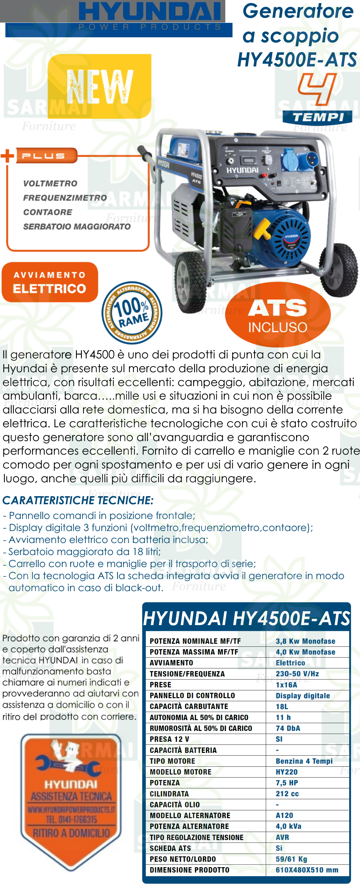 DESCRIZIONE HY-4500E-ATS