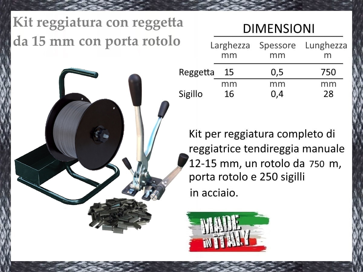 DESCRIZIONE KIT REGGIATURA METALLO