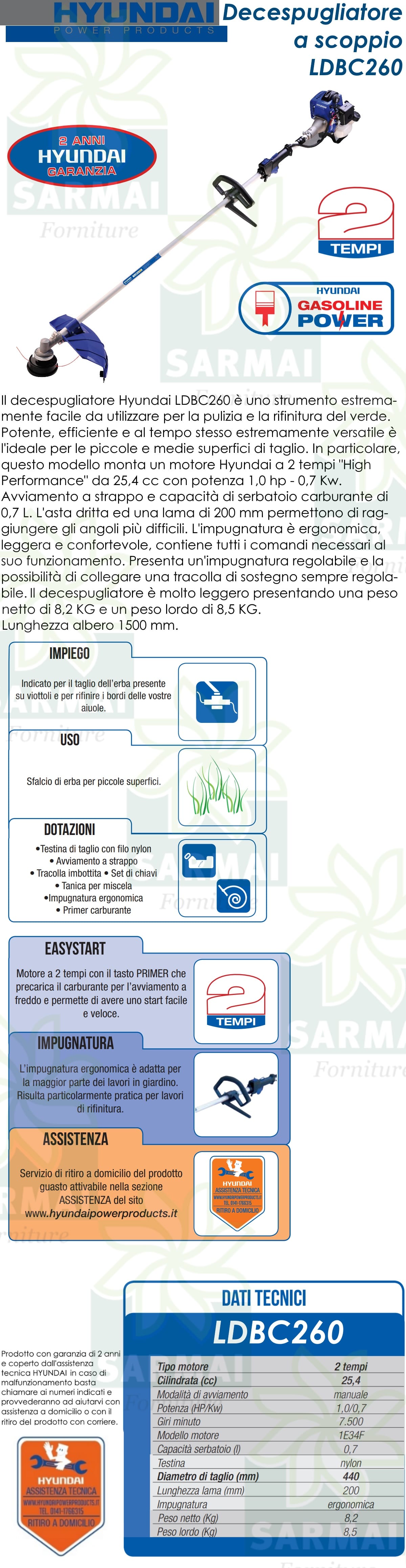 DESCRIZIONE HYUNDAI LDBC260