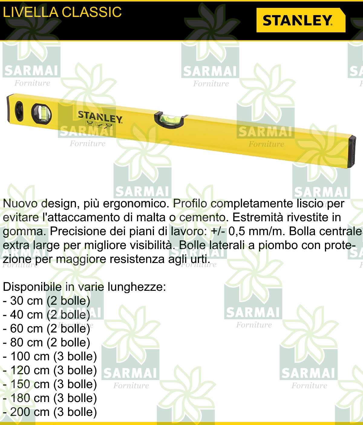 DESCRIZIONE LIVELLA STANLEY