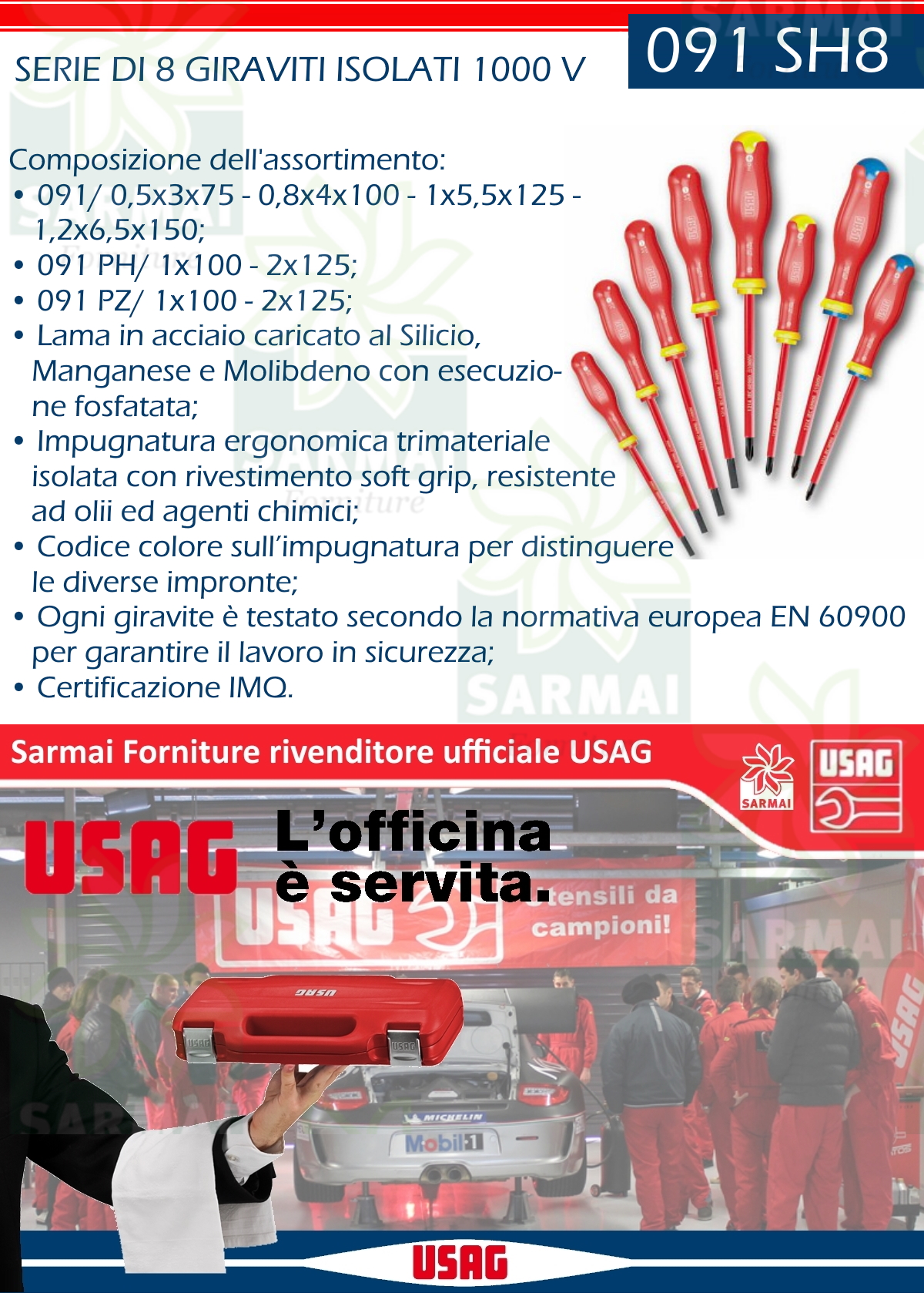DESCRIZIONE SERIE 8 CACCIAVITI